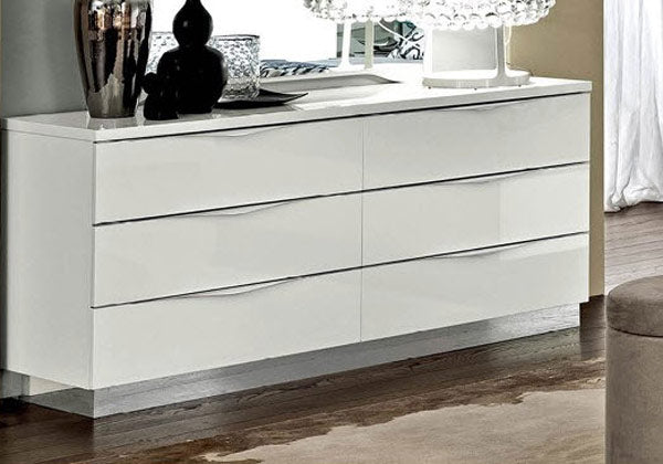 ESF Furniture - Onda Double Dresser in White - ONDADRESSERWHITE ESF Furniture