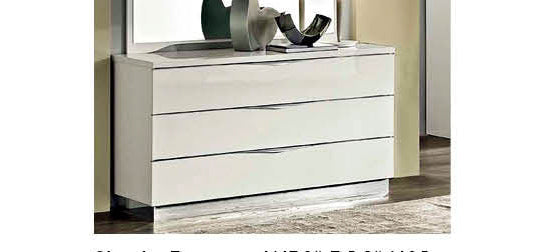 ESF Furniture - Onda Single Dresser - ONDASDRESSERWHITE ESF Furniture