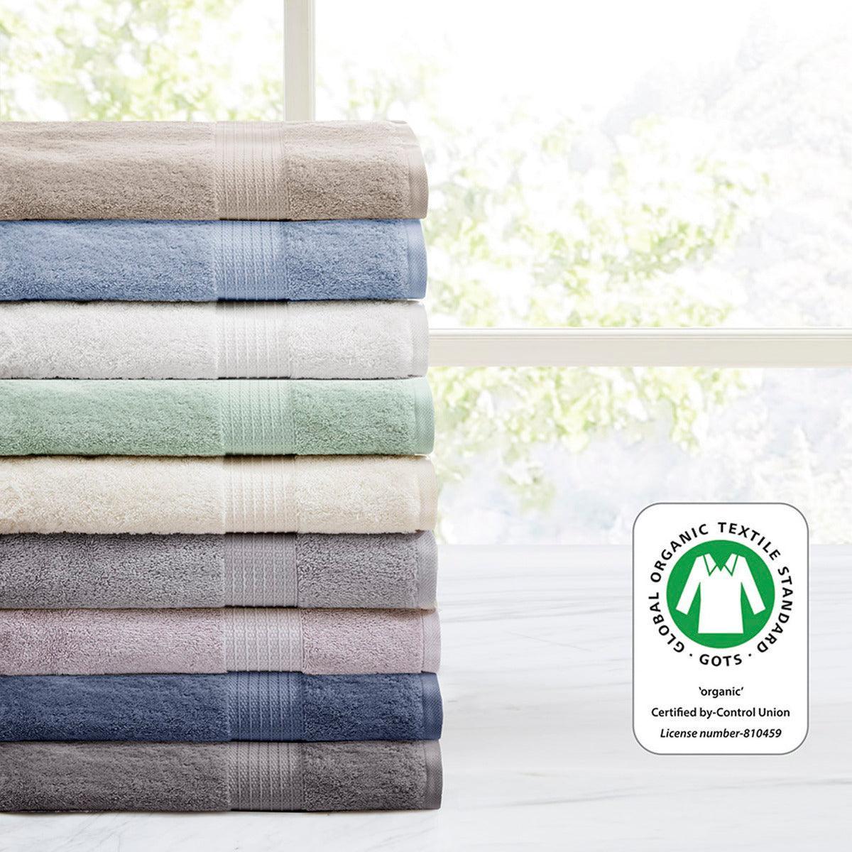 Organic Bath Towel Grey Olliix.com