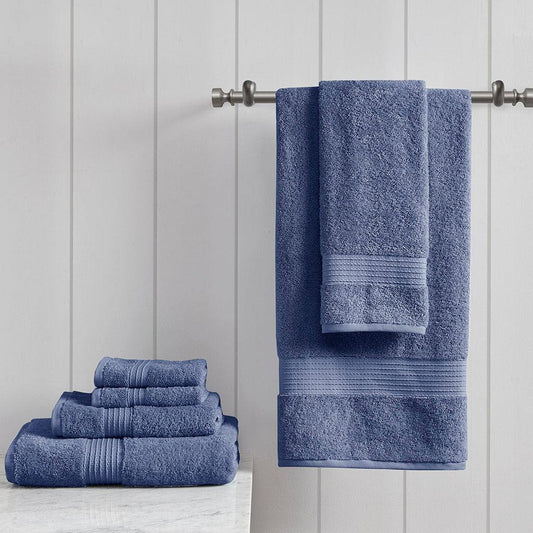 Organic Bath Towel Navy Olliix.com