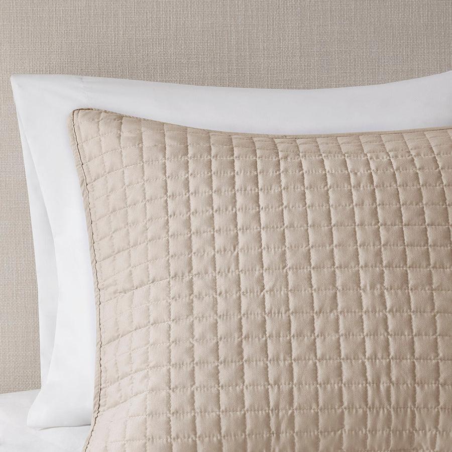 Otto Full/Queen 3 Piece Reversible Coverlet Set Khaki Olliix.com