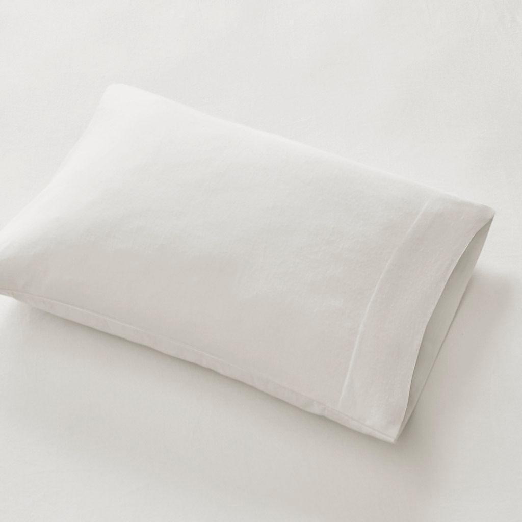 Oversized Flannel California King Sheet Set Ivory Solid Olliix.com