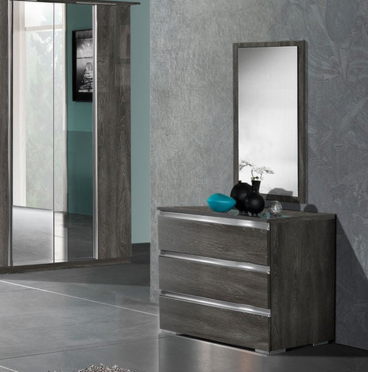 ESF Furniture - Oxford Single Dresser and Mirror - OXFORD-SINGLE DR+M ESF Furniture