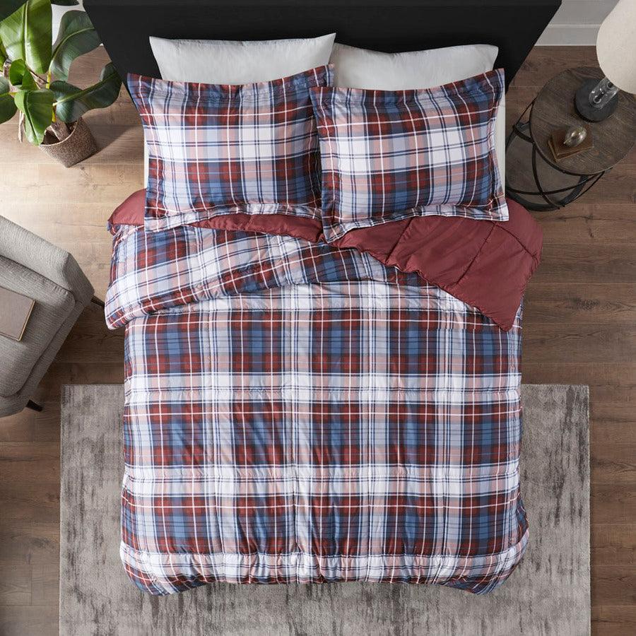 Parkston 3M Full/ Queen Comforter Set Red Olliix.com