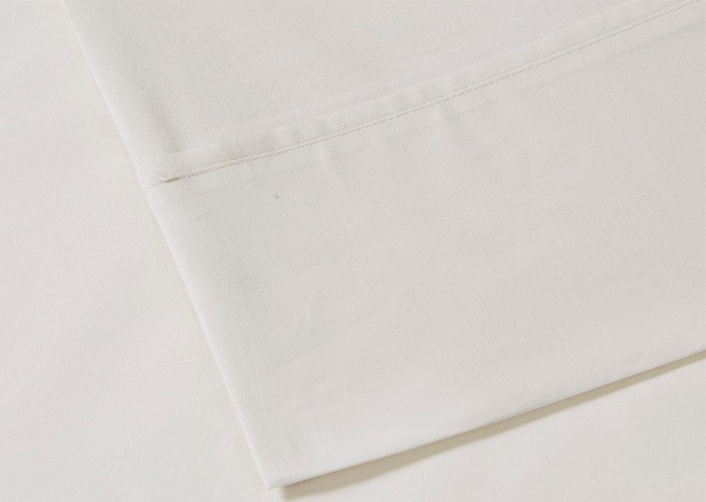 Peached Percale Cal King Sheet Set Ivory Olliix.com