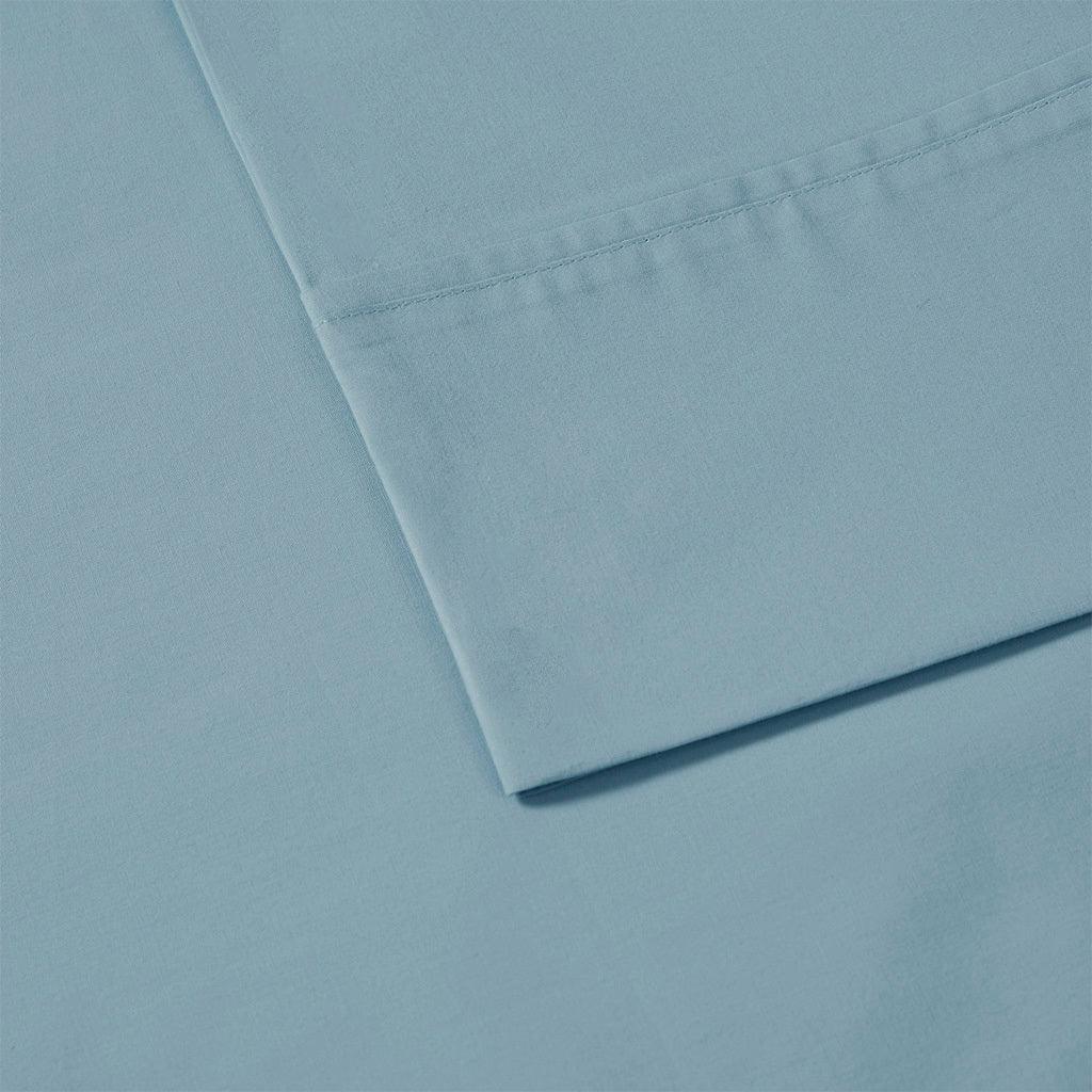 Peached Percale Cal King Sheet Set Teal Olliix.com