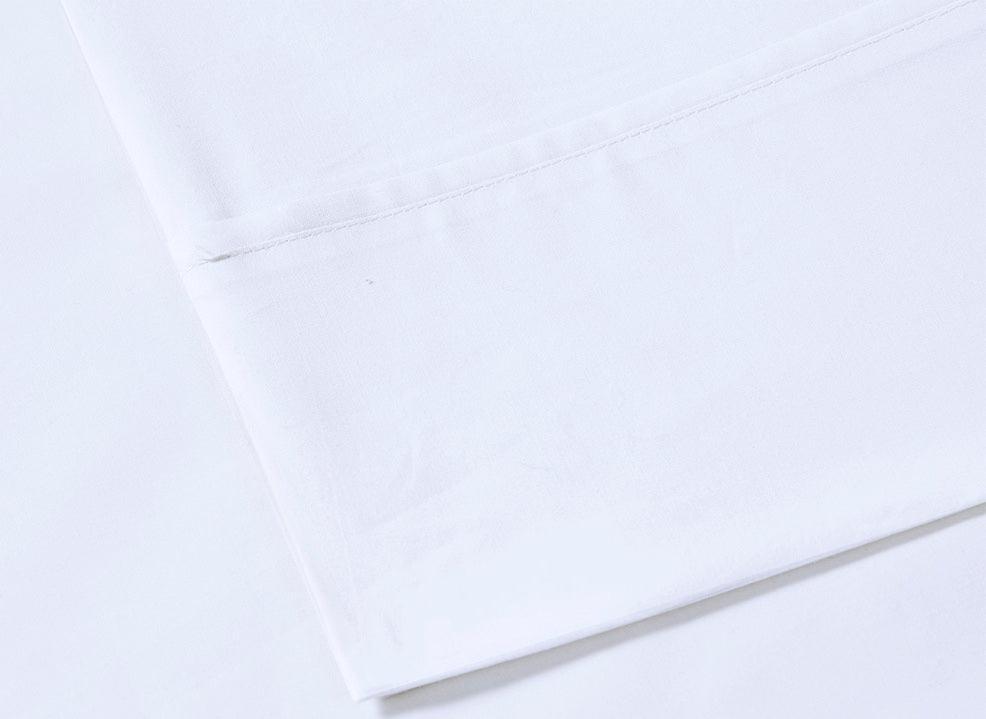 Peached Percale Cal King Sheet Set White Olliix.com