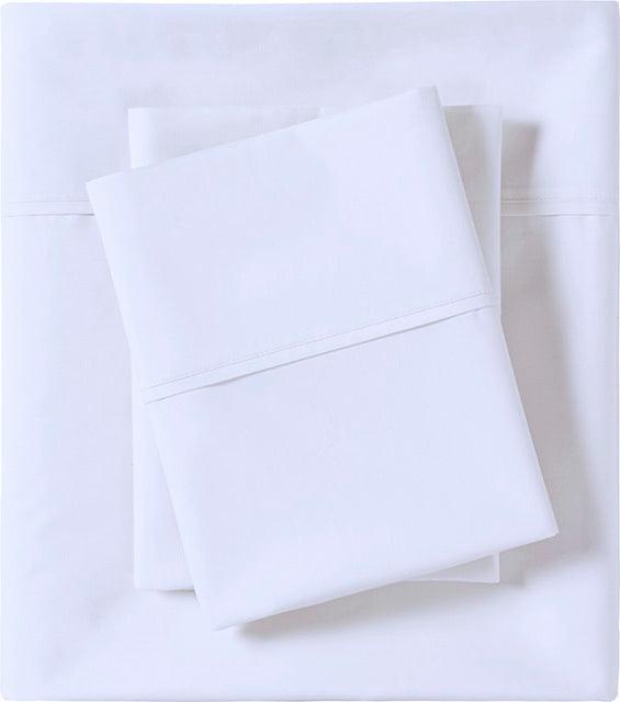 Peached Percale Cal King Sheet Set White Olliix.com