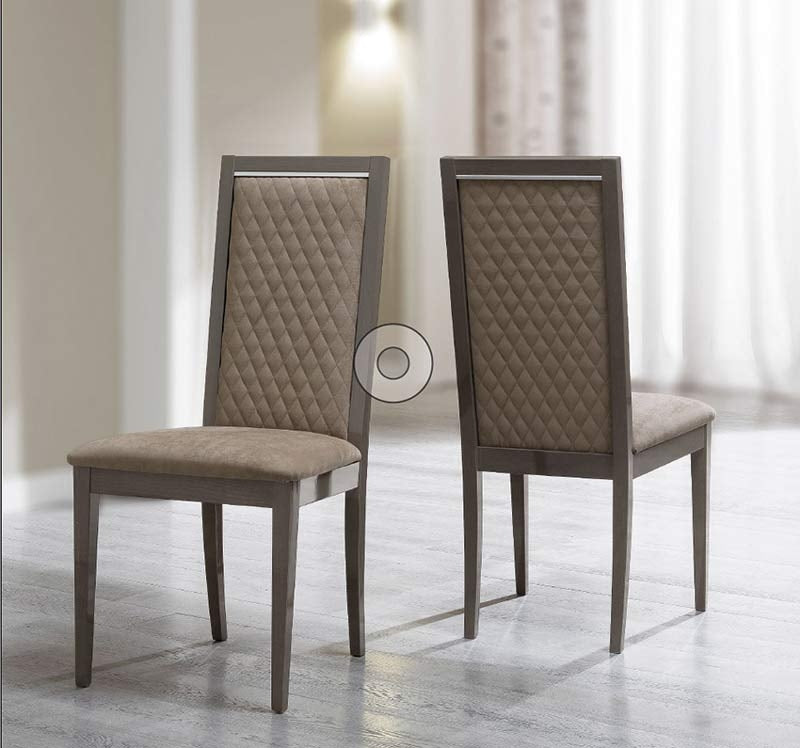 ESF Furniture - Platinum Chair Rombi in Eco-Leather (Set of 2) - PLATINUM-CHAIR ESF Furniture