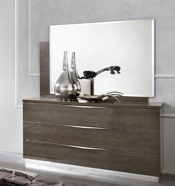 ESF Furniture - Platinum Double Dresser with Mirror - PLATINUMDRESSER-MIRROR ESF Furniture