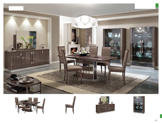 ESF Furniture - Platinum 8 Piece Dining Room Set - PLATINUM-DT-8SET ESF Furniture