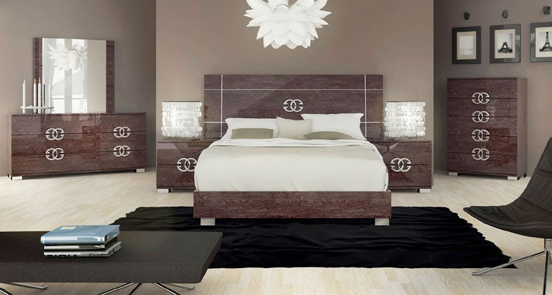 ESF Furniture - Prestige 3 Piece Classic Queen Sleigh Bedroom Set - PRESTIGE-Q-3SET ESF Furniture