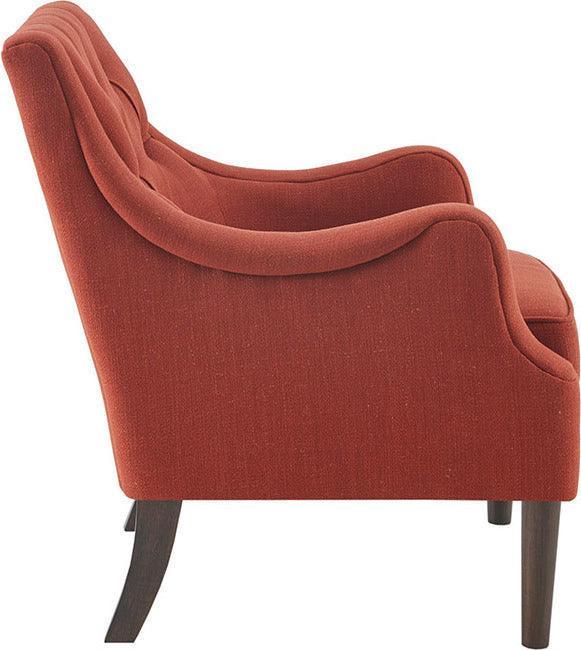 Qwen Button Tufted Accent Chair Spice Olliix.com