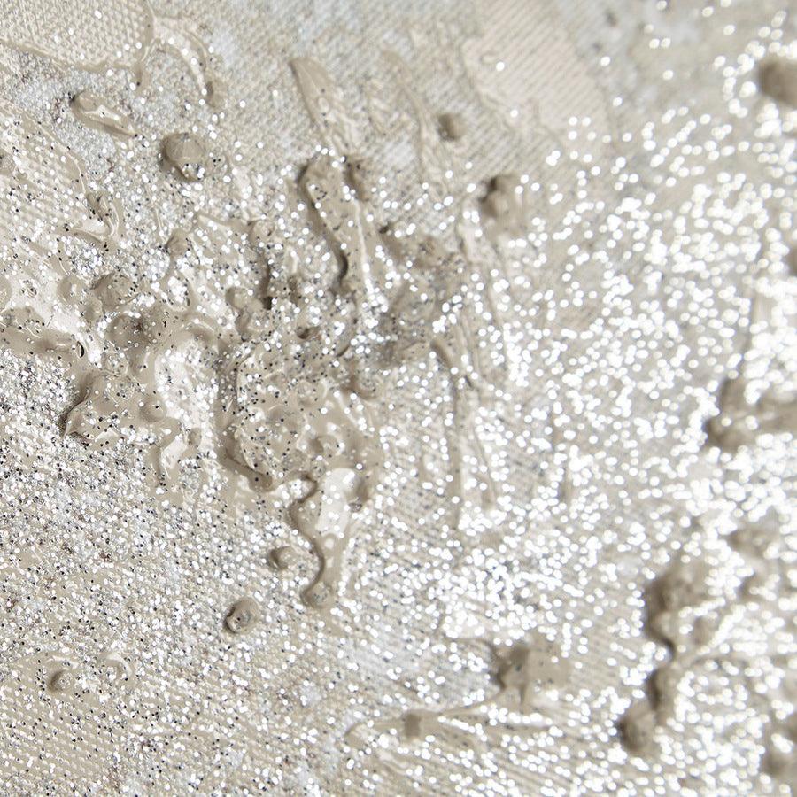 Radiant Flatland 2 Piece Glitter Canvas Art Set Hand Embellished Multicolor Olliix.com