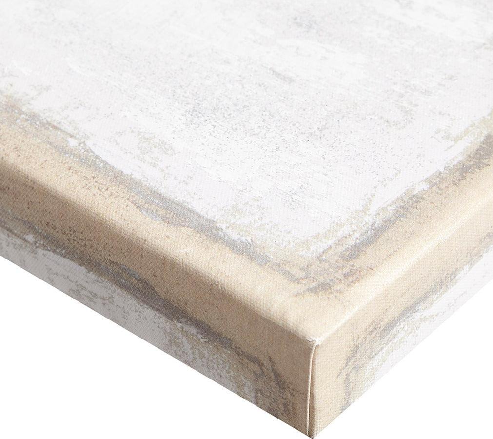 Radiant Flatland 2 Piece Glitter Canvas Art Set Hand Embellished Multicolor Olliix.com