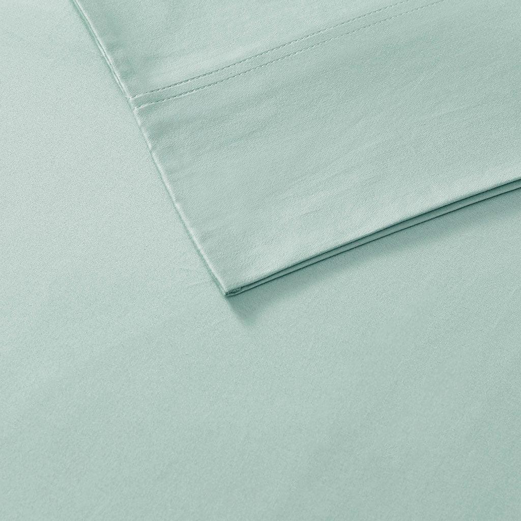 Rayon from Bamboo California King Sheet Set Aqua Olliix.com