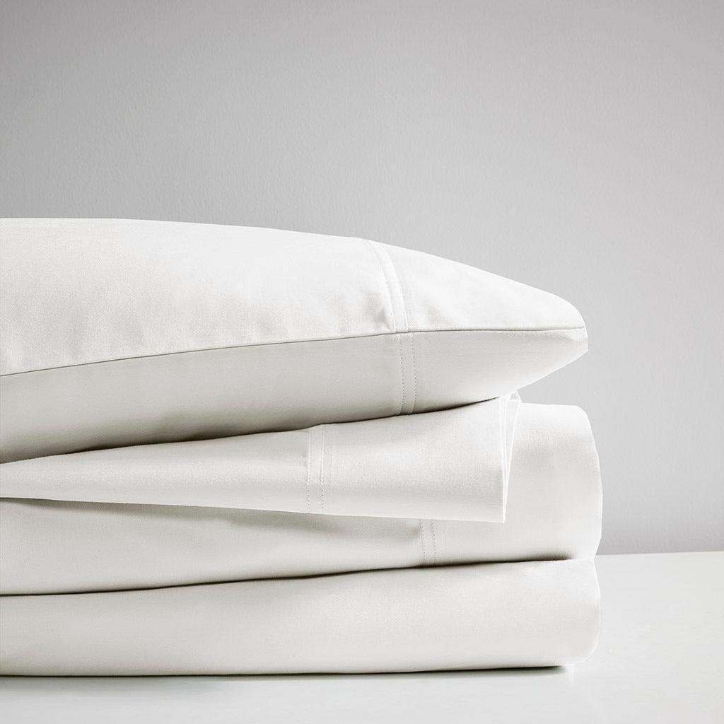 Rayon from Bamboo California King Sheet Set White Olliix.com