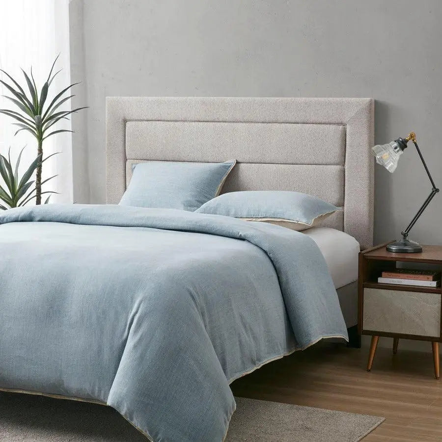 Rebecca Quilted Upholstered Headboard Black Olliix.com