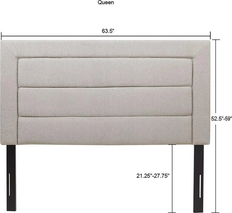 Rebecca Quilted Upholstered Headboard Black Olliix.com