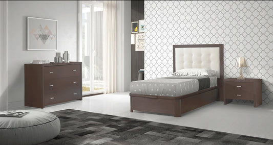 ESF Furniture - Regina 5 Piece Storage Platform Twin Bedroom Set - REGINASPTB-5SET ESF Furniture