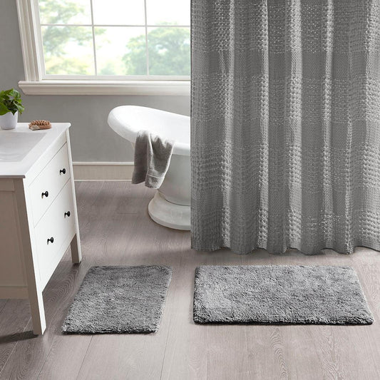 Ritzy Bath Rug Grey Olliix.com