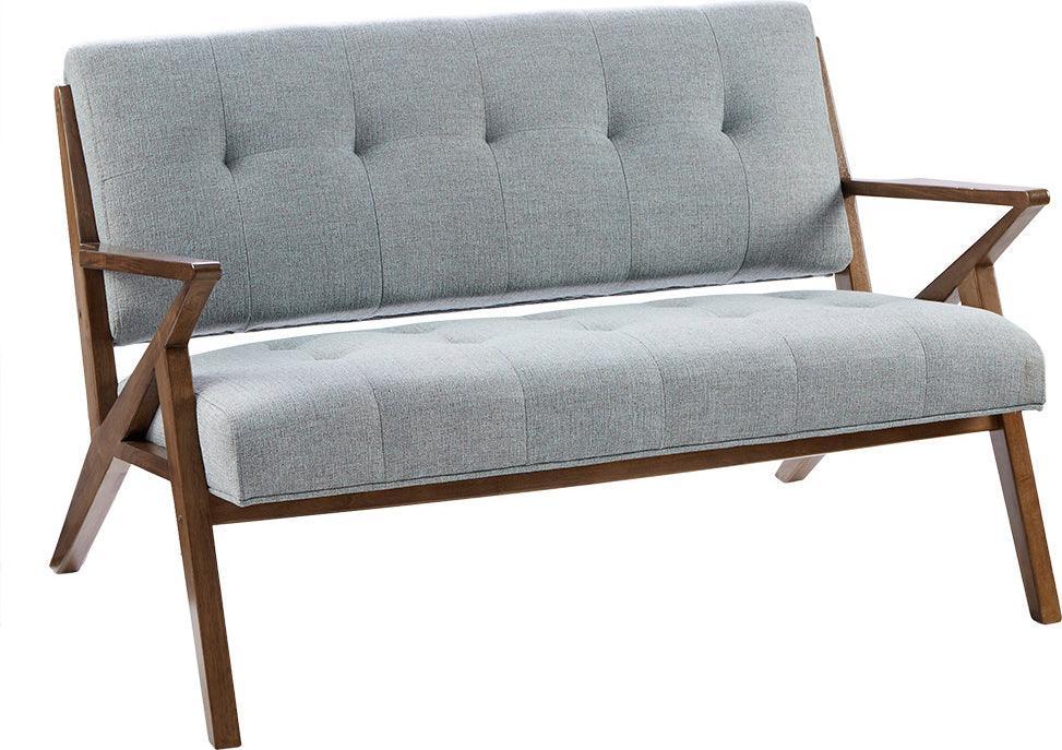 Rocket Mid-Century Loveseat 53.75W x 33.5D x 32.5H Seafoam Olliix.com