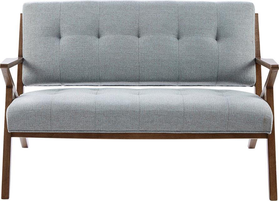 Rocket Mid-Century Loveseat 53.75W x 33.5D x 32.5H Seafoam Olliix.com