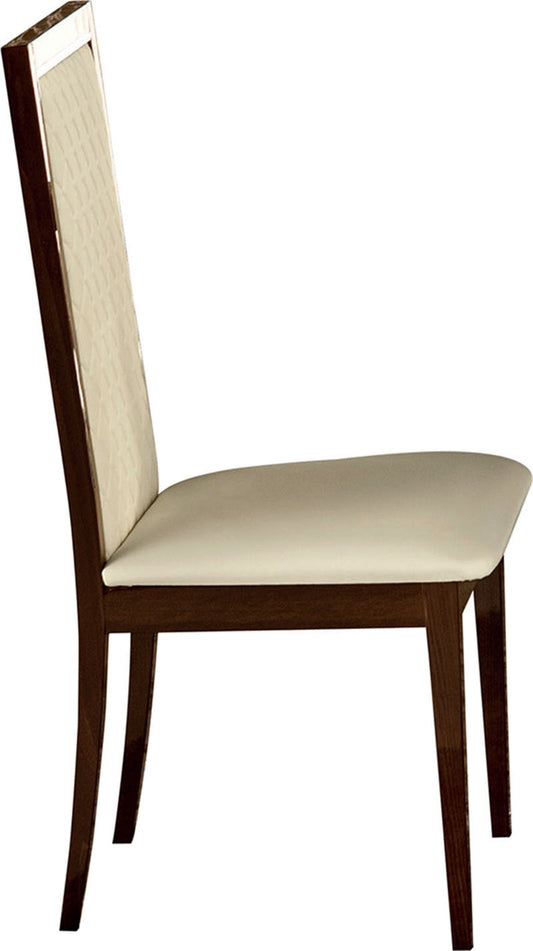 ESF Furniture - Roma Side Chair Set of 2 in Walnut - ROMACHAIRWALNUT ESF Furniture