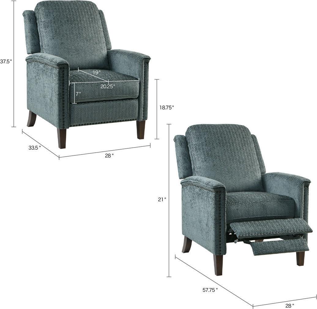 Salina Recliner Charcoal Olliix.com