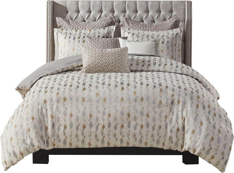 Sanctuary Comforter Set Taupe|Gold King Olliix.com