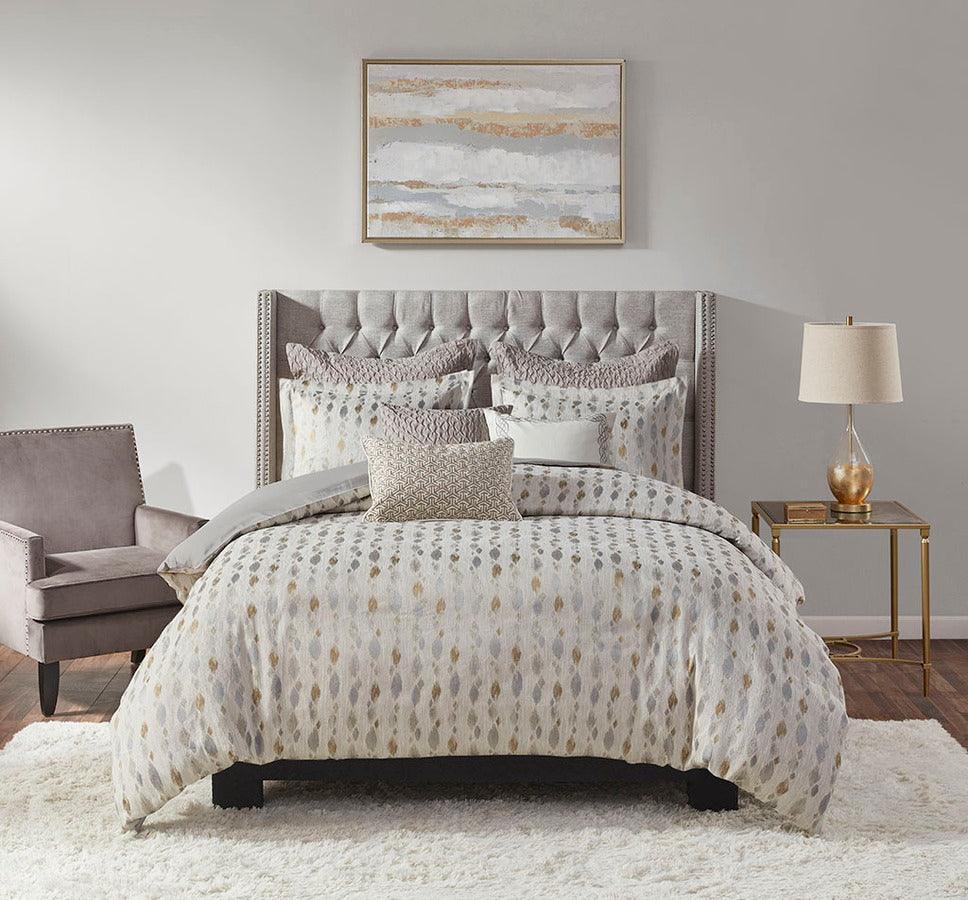 Sanctuary Comforter Set Taupe|Gold King Olliix.com