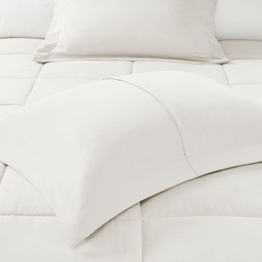 Sarasota Casual Microcell Down Alternative Comforter Mini Set Ivory Full/Queen Olliix.com