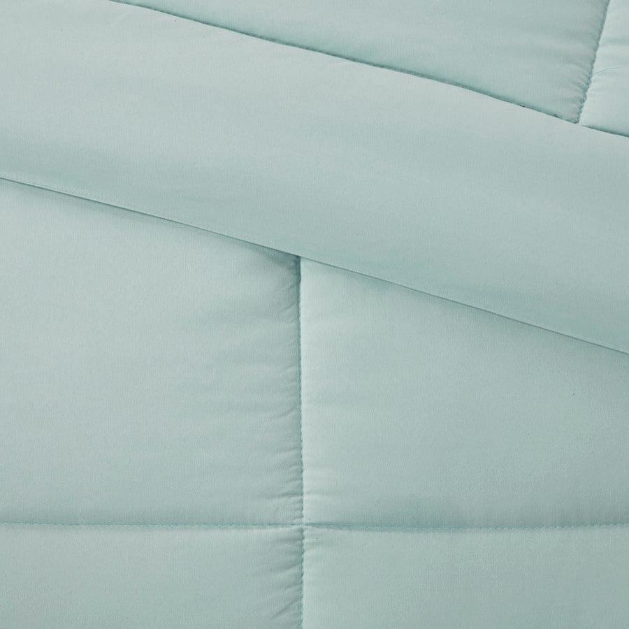 Sarasota Full/Queen Microcell Down Alternative Comforter Mini Set Seafoam Olliix.com