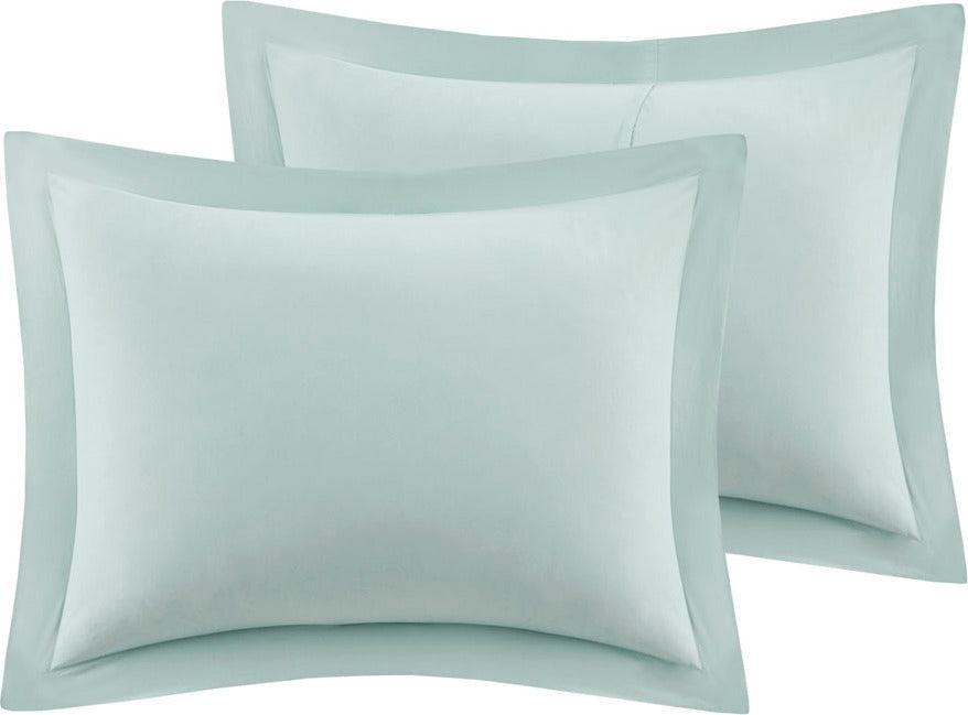 Sarasota Full/Queen Microcell Down Alternative Comforter Mini Set Seafoam Olliix.com