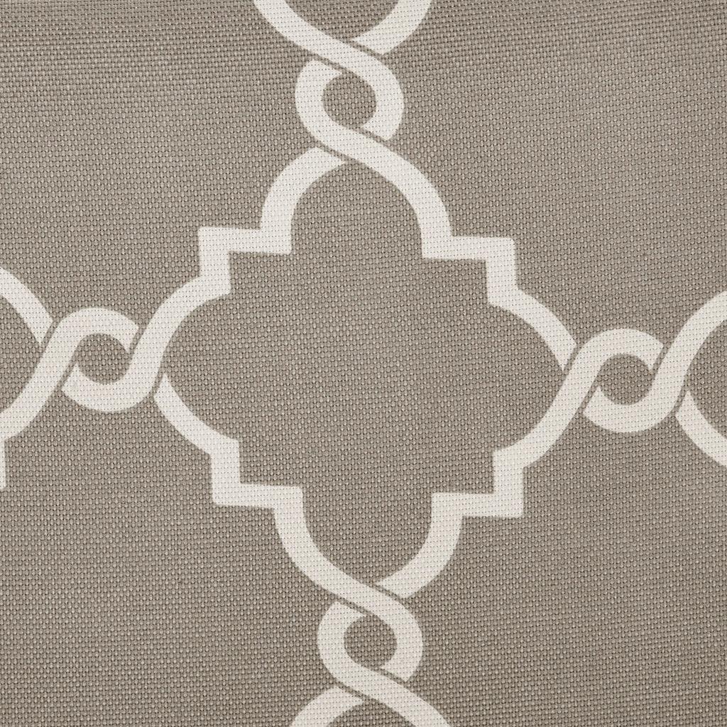 Saratoga 108 H Fretwork Print Grommet Top Window Curtain Gray Olliix.com