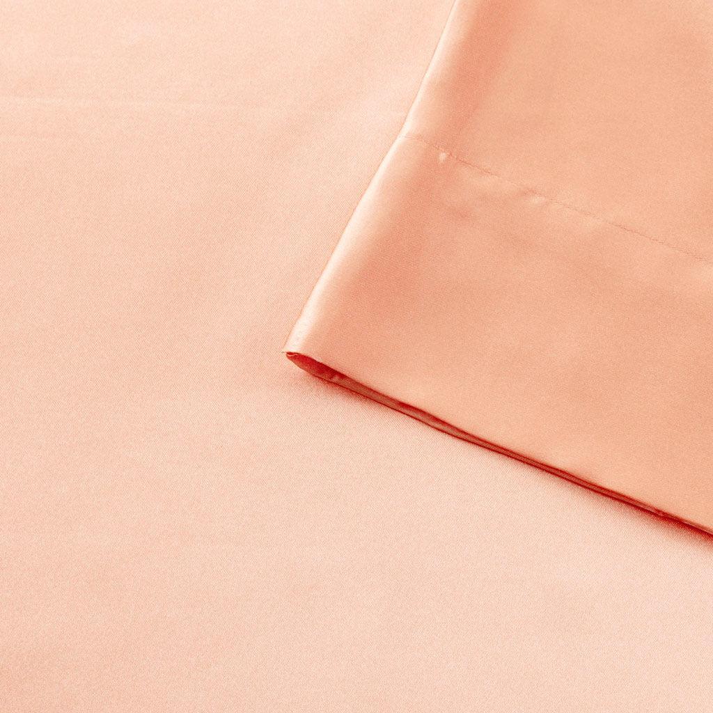 Satin Cal King Sheet Set Blush Olliix.com