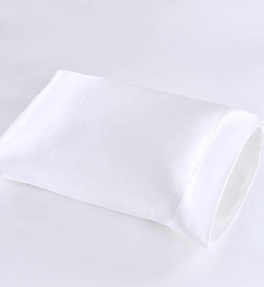 Satin Cal King Sheet Set White Olliix.com