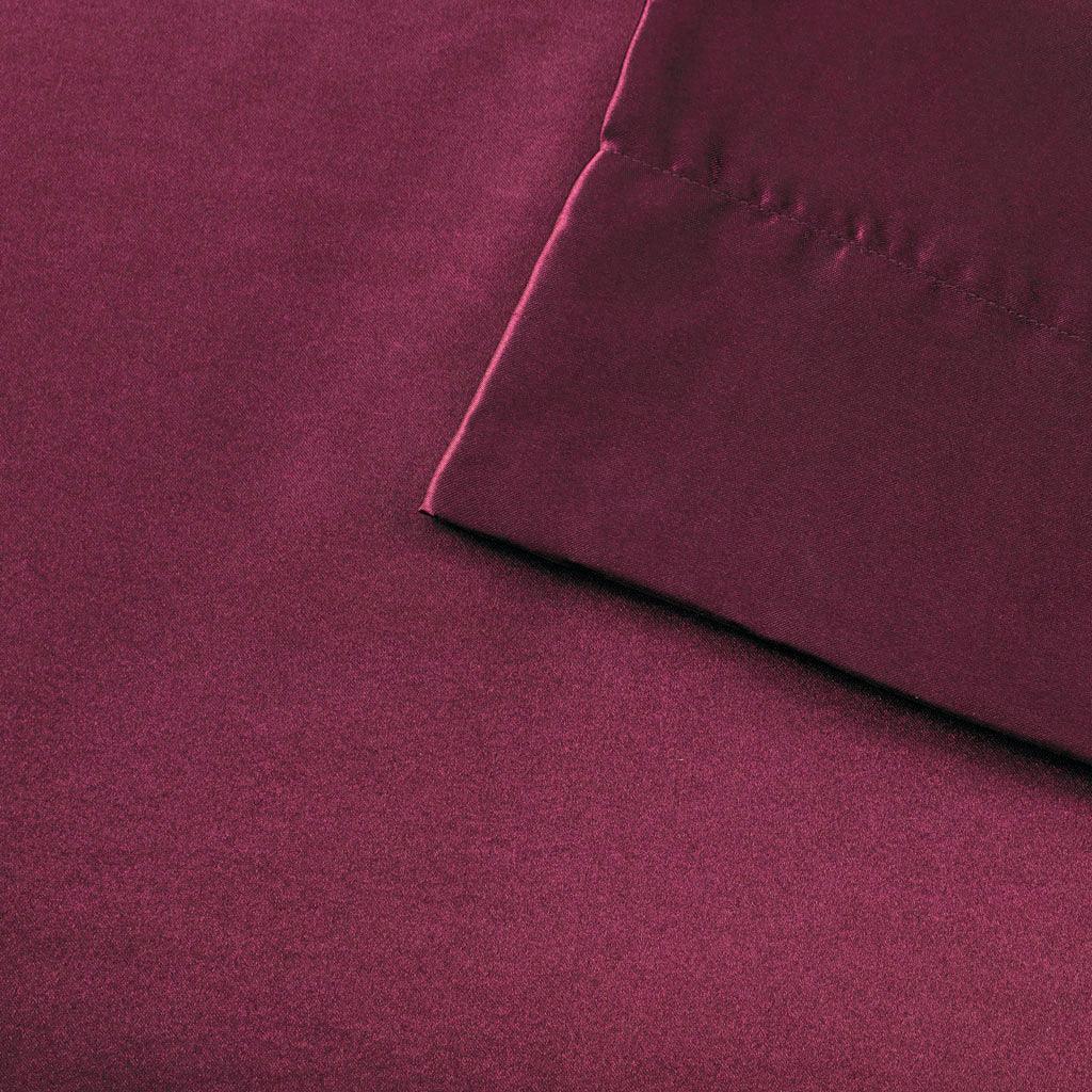 Satin Full Sheet Set Purple Olliix.com