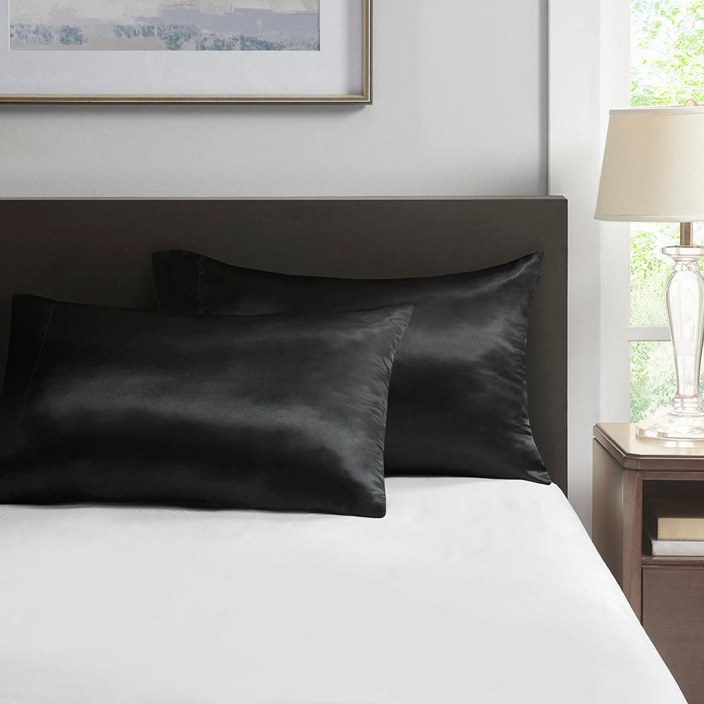 Satin King Pillowcase Black Olliix.com