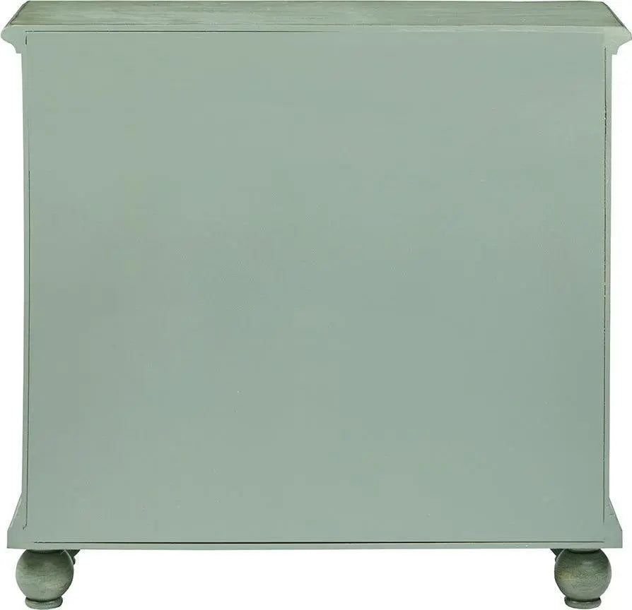 Scroll Bun Foot Chest Green Olliix.com