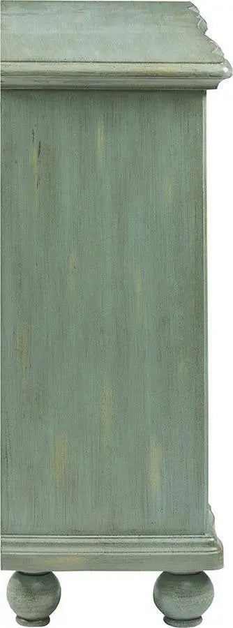 Scroll Bun Foot Chest Green Olliix.com