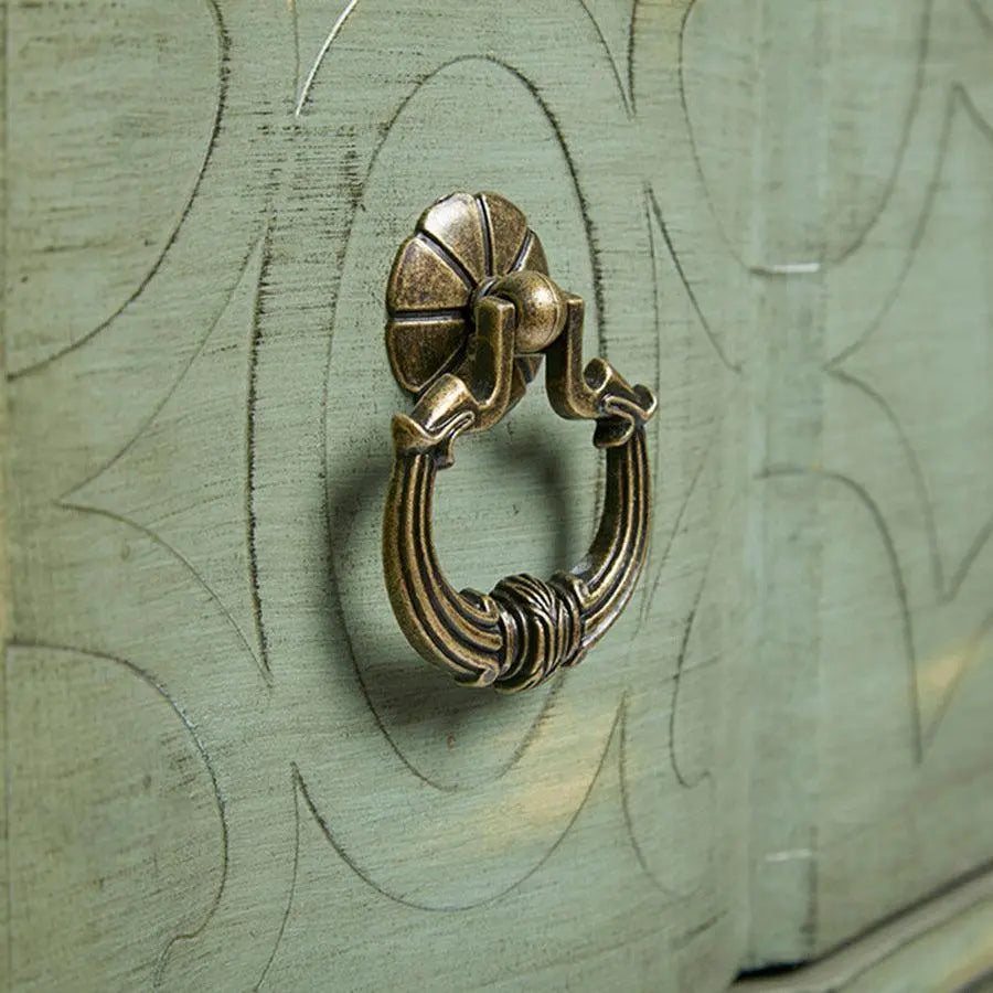 Scroll Bun Foot Chest Green Olliix.com