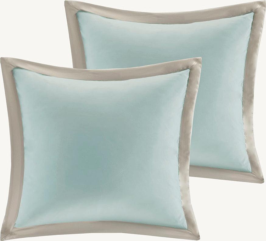 Shawnee 8 Piece 26" W Comforter Set Seafoam Queen Olliix.com