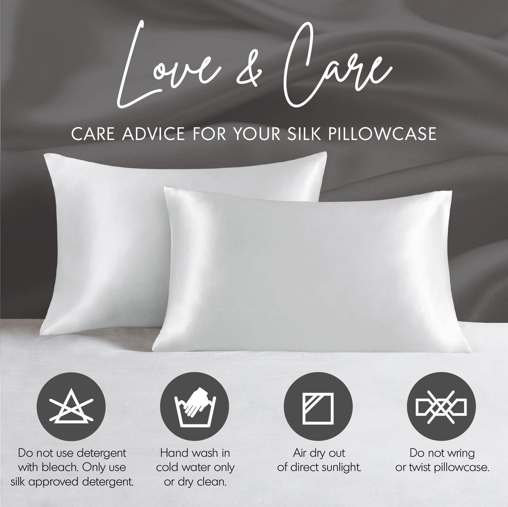 Silk King Pillowcase Gray Olliix.com