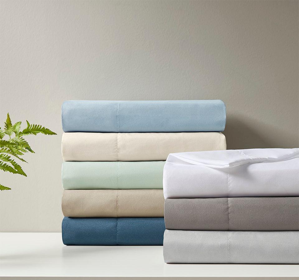 Smart Cool Microfiber Sheet Set Twin Blue Olliix.com