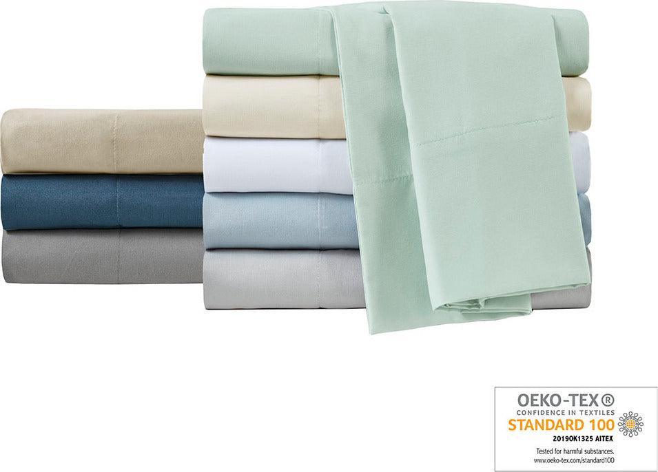 Smart Cool Microfiber Sheet Set Twin Blue Olliix.com