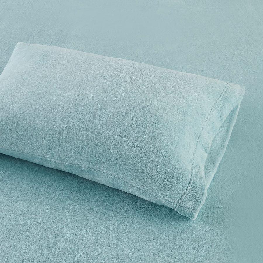 Soloft King Micro Plush Sheet Set Aqua Olliix.com