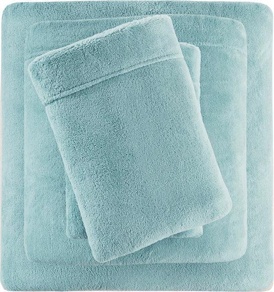 Soloft King Micro Plush Sheet Set Aqua Olliix.com