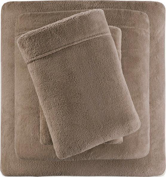 Soloft King Micro Plush Sheet Set Brown Olliix.com