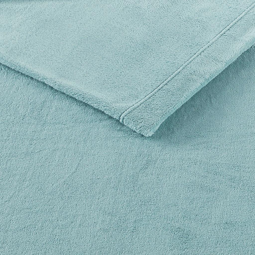 Soloft Plush Full Sheet Set Aqua Olliix.com